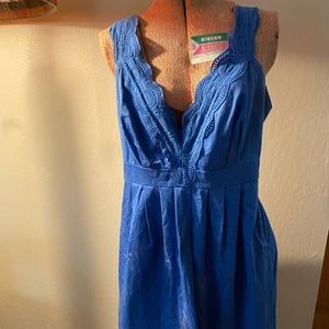 A.n.a. Blue dress, vintage inspired cut